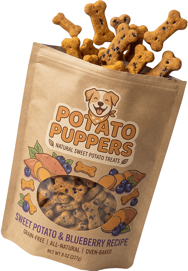 Sweet Potato Blueberry treats bag
